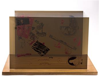 JOHN CAGE (1912 - 1992, AMERICAN) Not Wanting to Say Anything About Marcel, Plexigram VII.